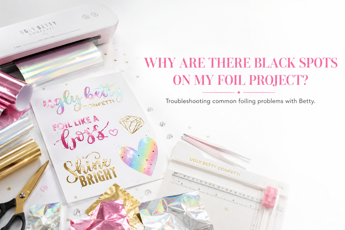 Black spots on your foil? Read this before you bin the project.