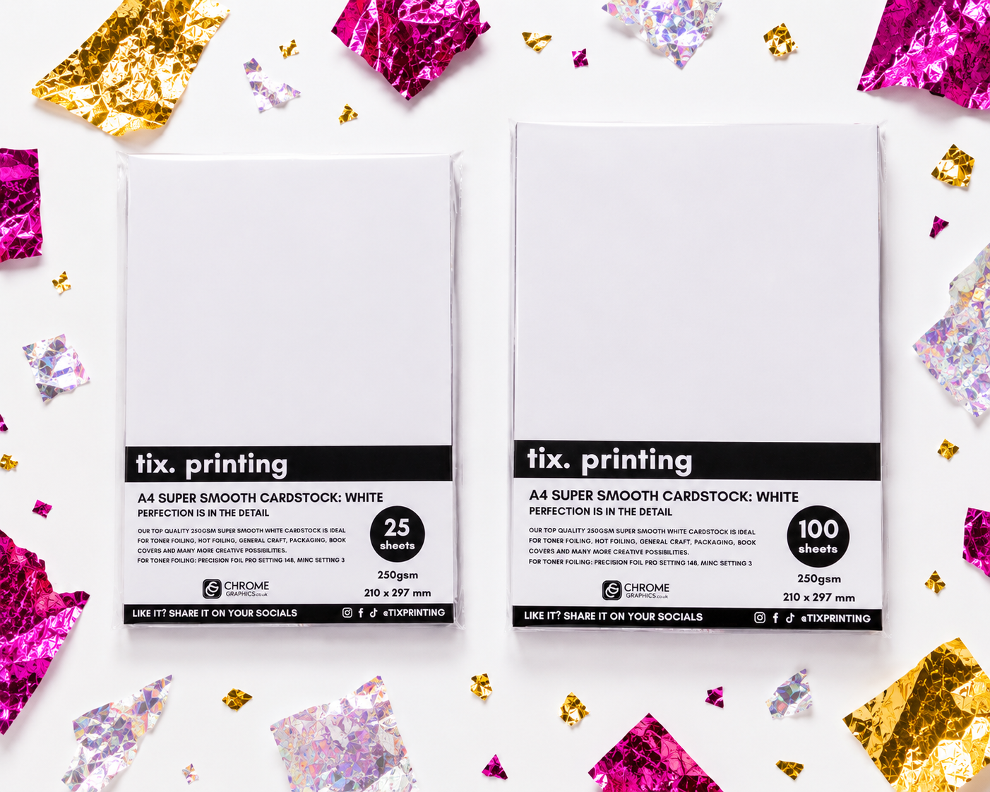 Betty Approved™ White Cardstock · 200gsm · by Tix Printing