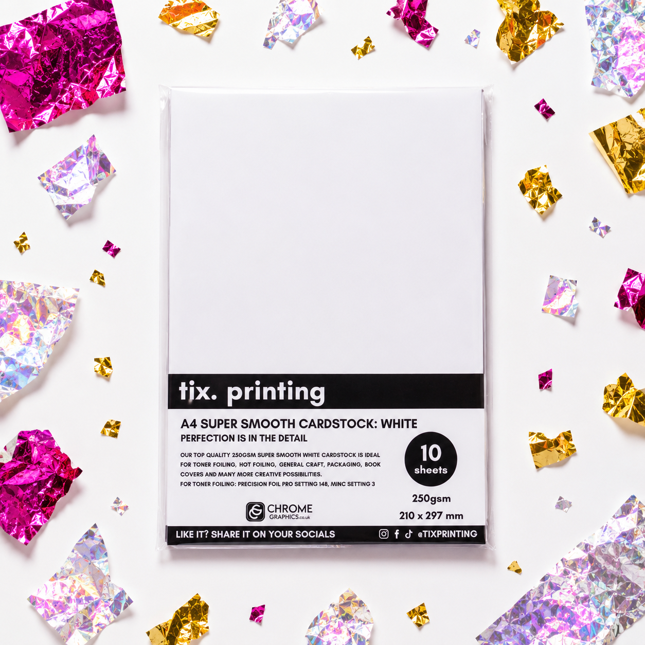Betty Approved™ White Cardstock · 200gsm · by Tix Printing