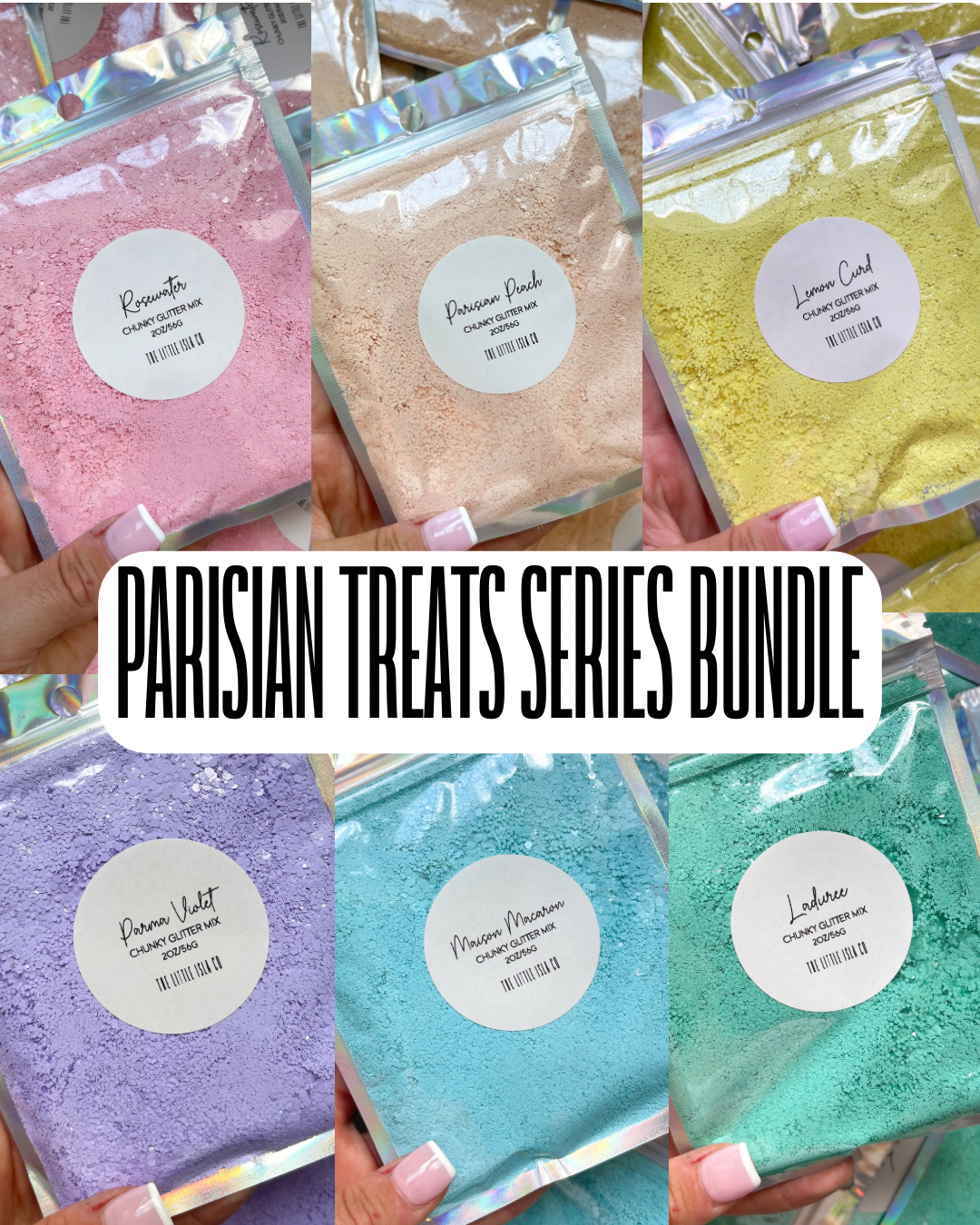 Parisian Treats Series Glitter Bundle - 6x 2oz/56g Pack