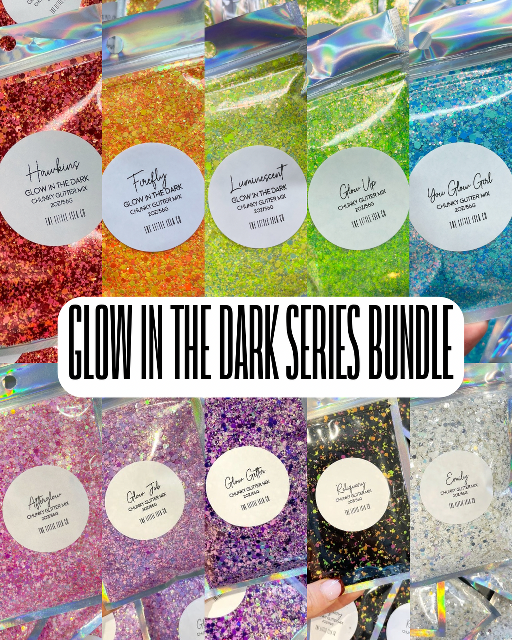 The GLOW Chunky Glitter Bundle - 10x 2oz/56g Packs