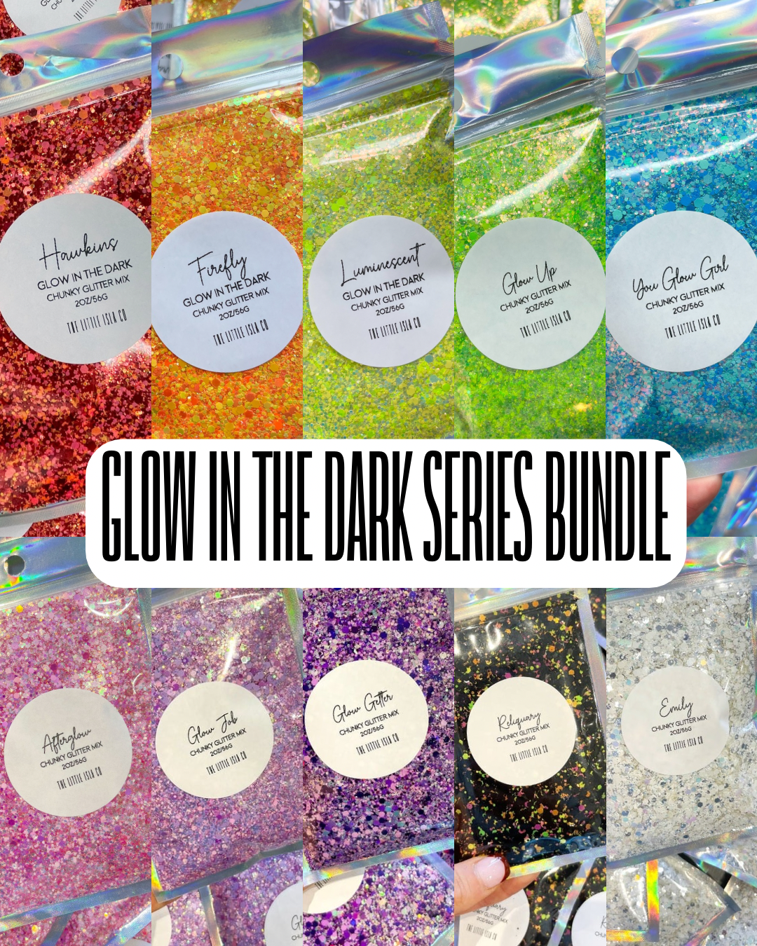 The GLOW Chunky Glitter Bundle - 10x 2oz/56g Packs