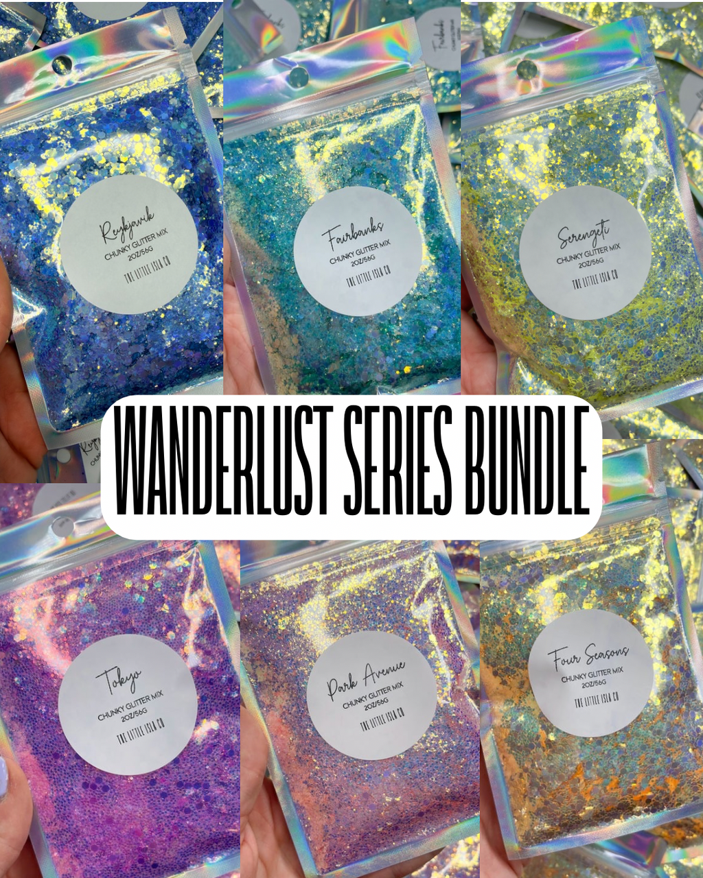 Wanderlust Series Glitter Bundle - 6x 2oz/56g Pack