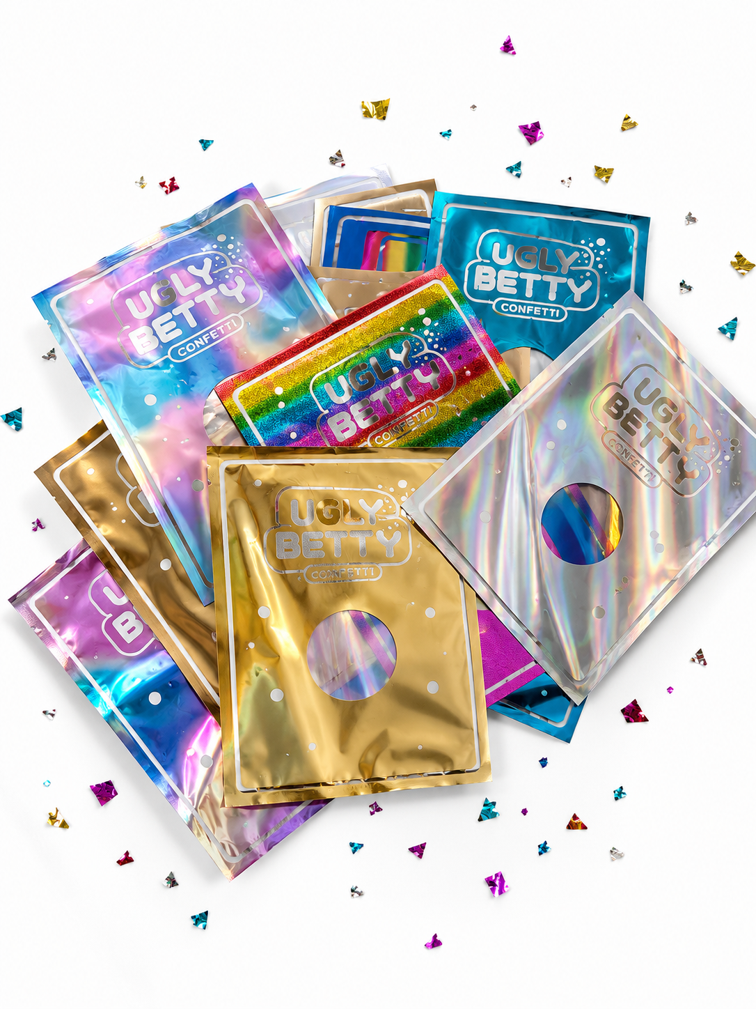 Betty's Mini Mix - 10 toner reactive foil sheets in a card-backed cellophane A4 folder. Curated by Betty. Betty Approved.