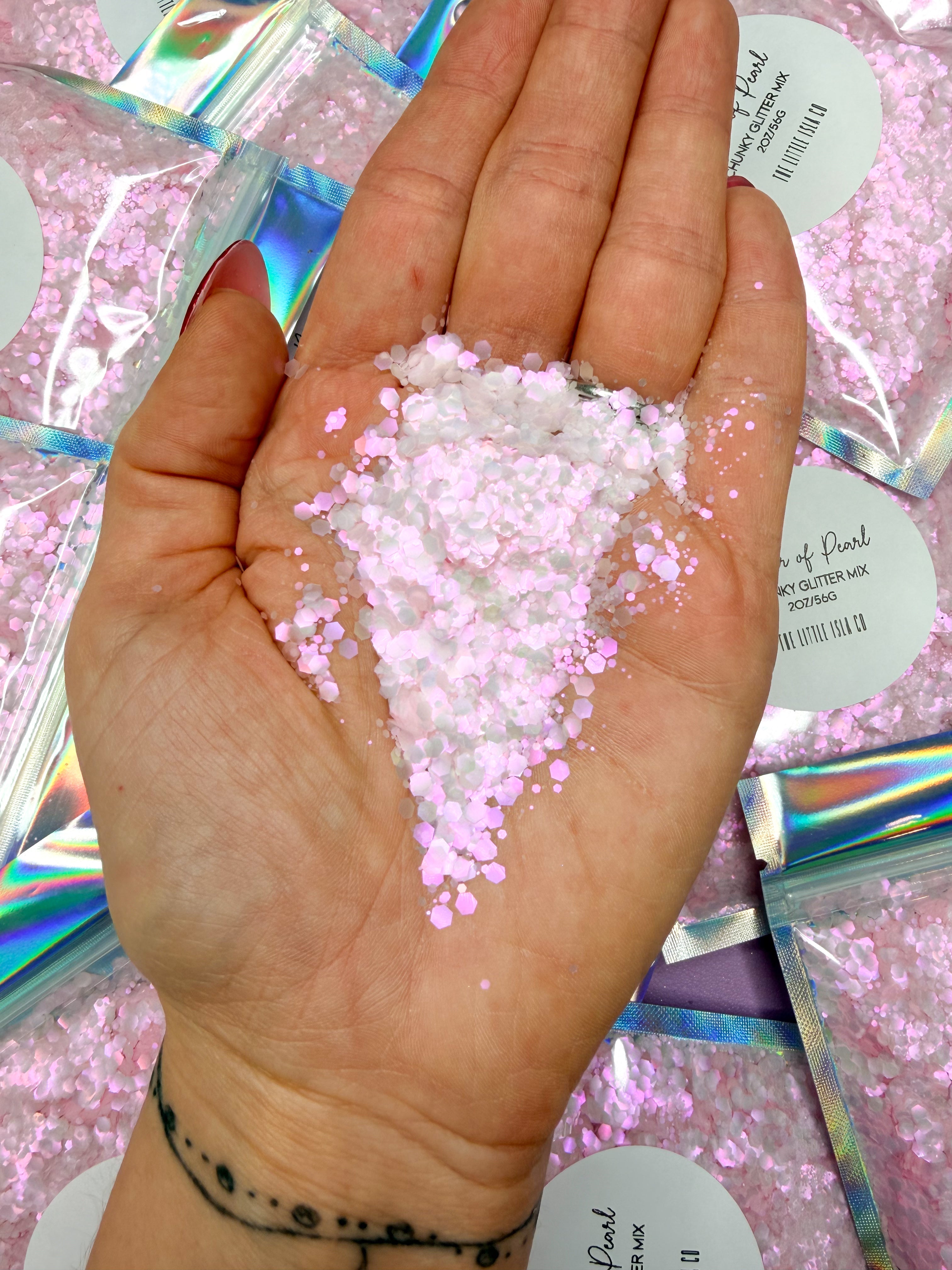 Mother of Pearl - Chunky Glitter Mix - 2oz/56g Pack