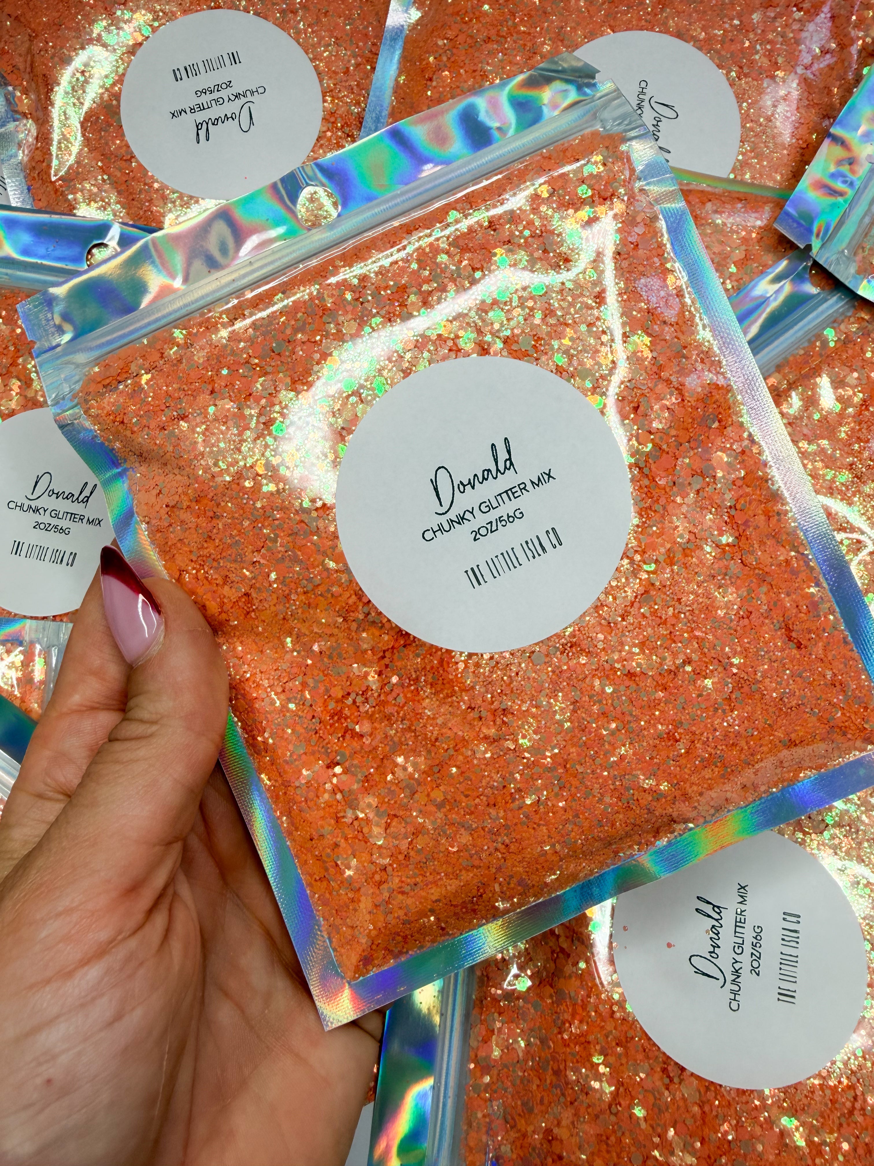 Pearlescent Rainbow Chunky Glitter Bundle - 7x 2oz/56g Packs