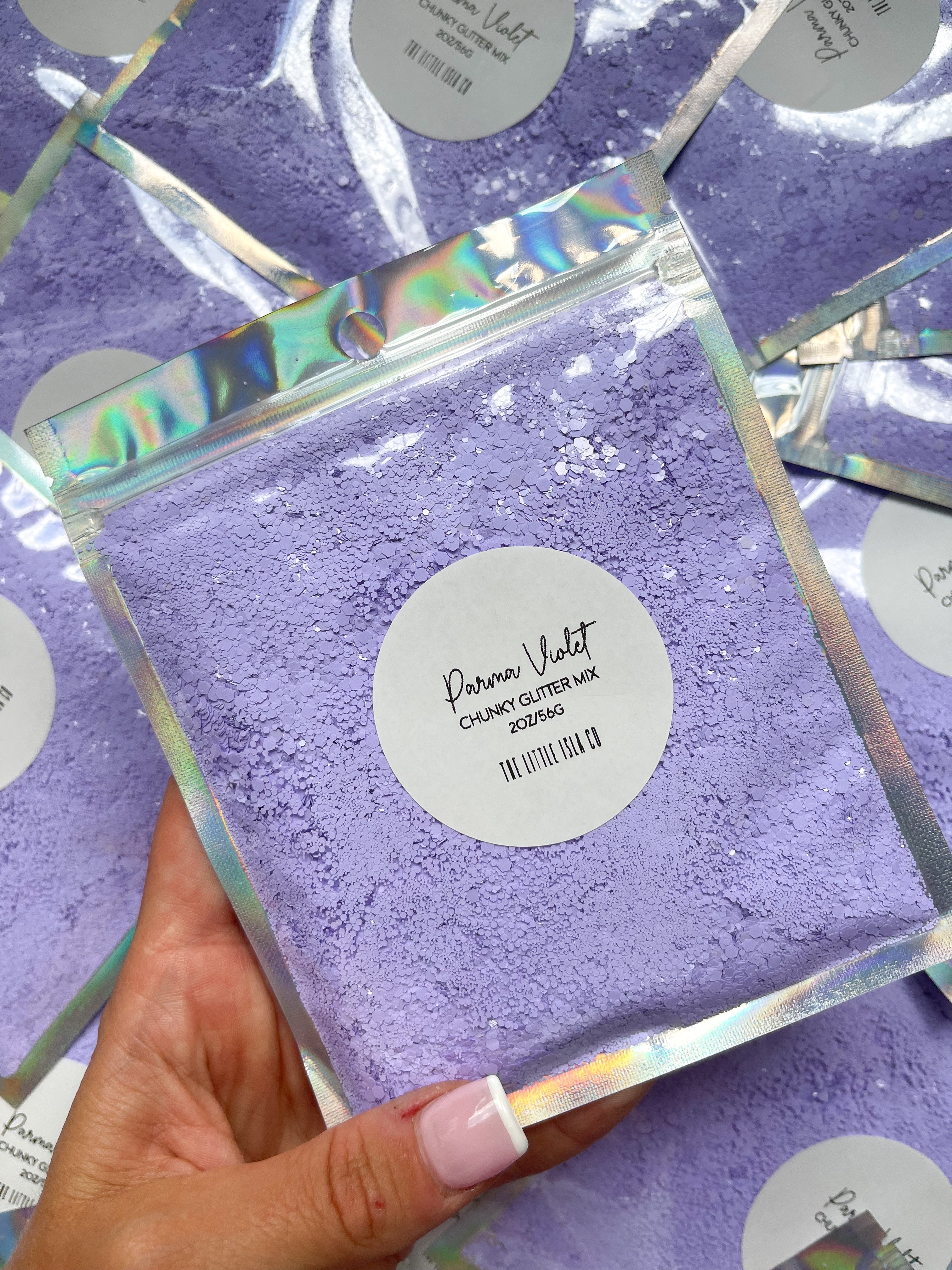 Parma Violet - Chunky Glitter Mix - 2oz/56g