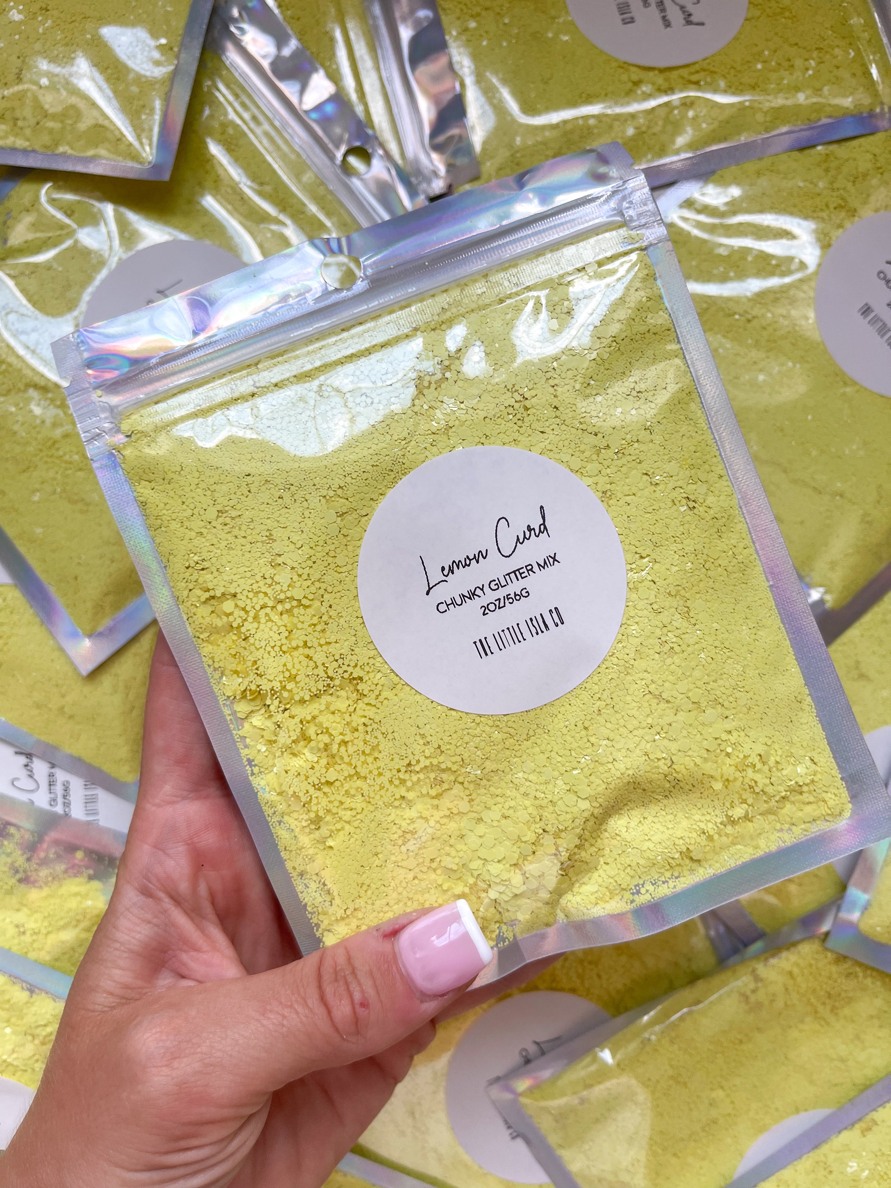 Lemon Curd - Chunky Glitter Mix - 2oz/56g