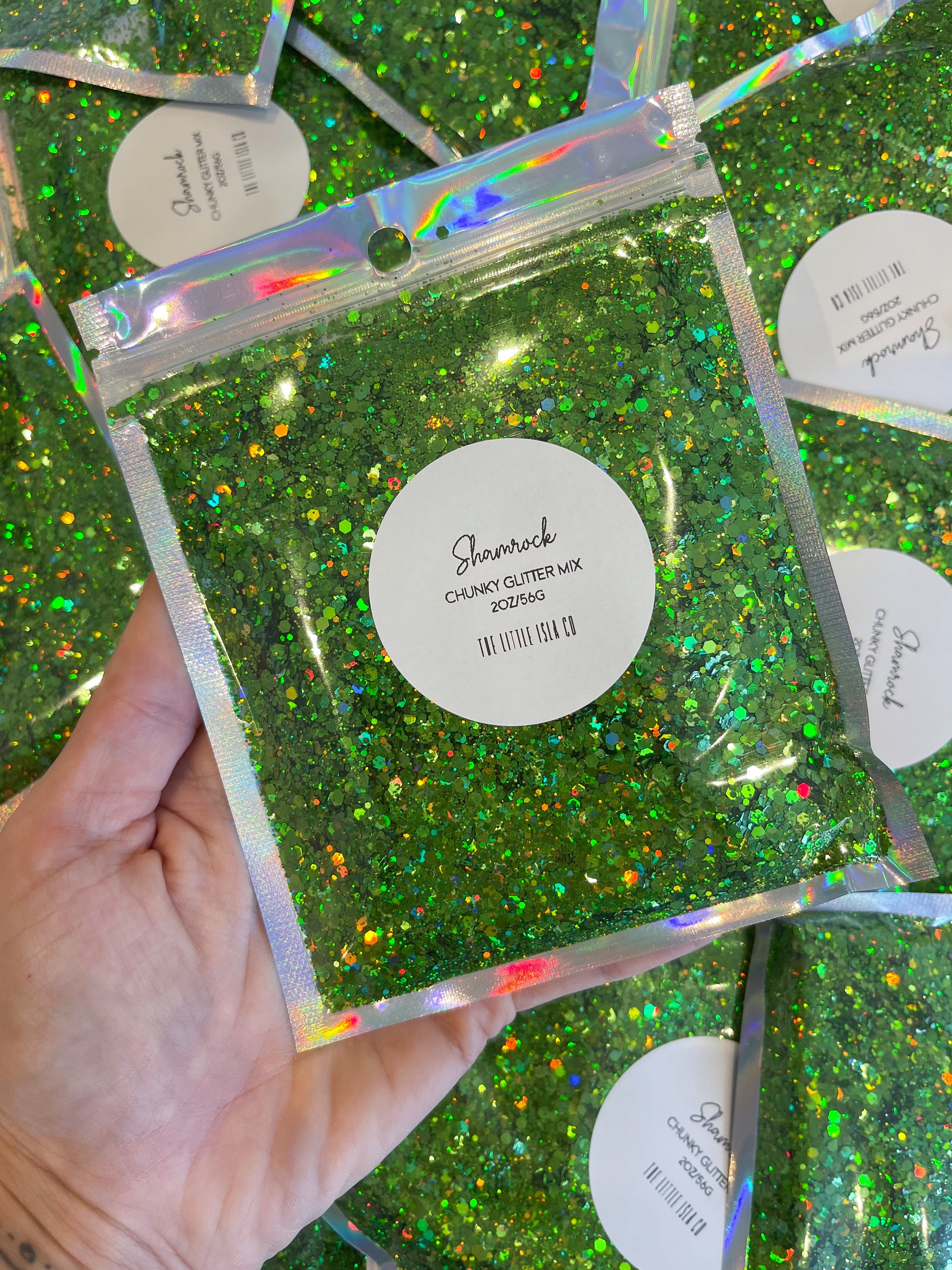 Shamrock - Chunky Glitter Mix - 2oz/56g Pack