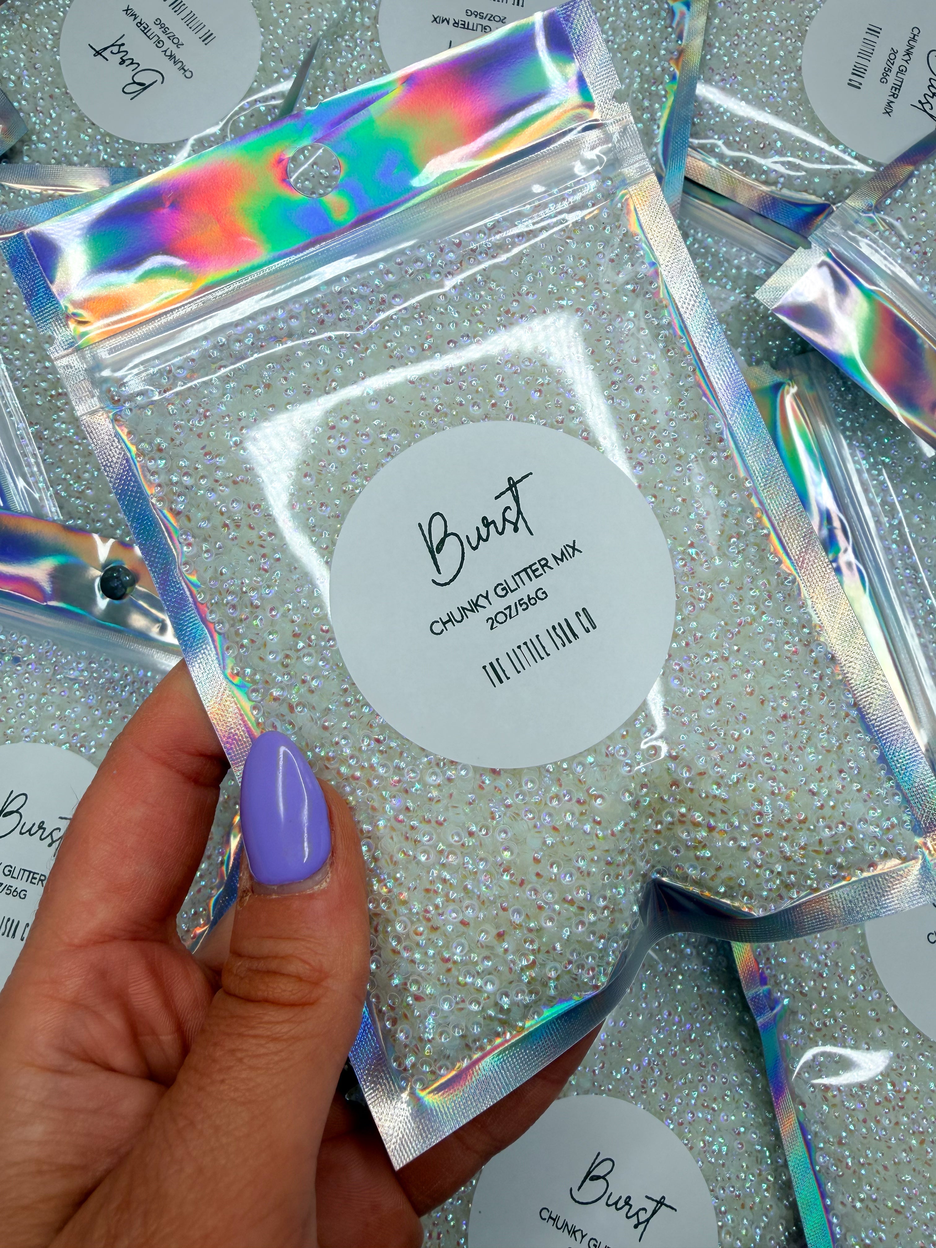 Burst - 2mm Bubble Glitter - 2oz/56g Pack
