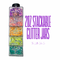 Empty Stackable Glitter Jars - 2oz (56g)